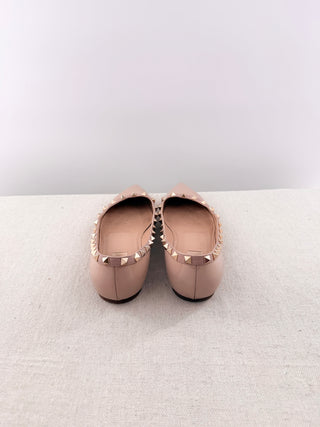 Valentino Garavani Pointed-Toe Ballet Flats, 39