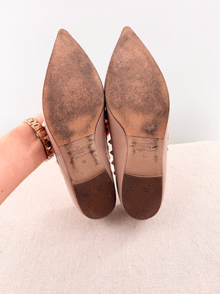 Valentino Garavani Pointed-Toe Ballet Flats, 39