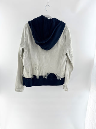 Free People faux layer denim jacket, L