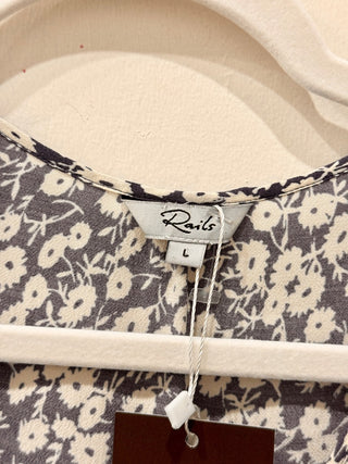 Rails casual floral print midi dress, L