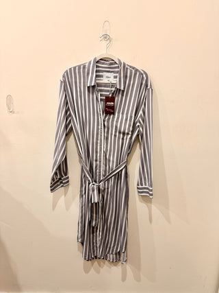 Rails striped casual shirt midi dress, L