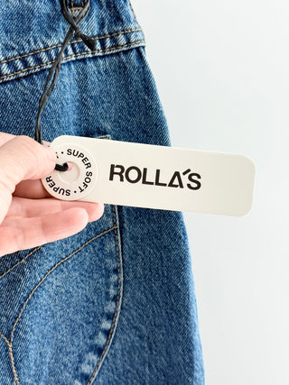 Rolla's denim long skirt with slit, 30 / 10