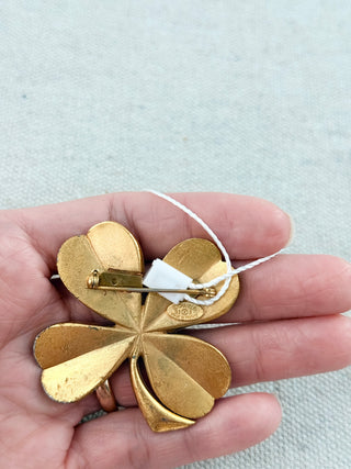 Chanel vintage brooch clover