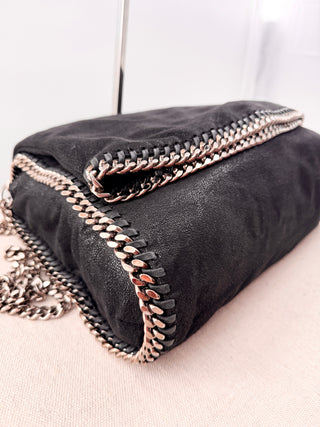 Stella McCartney Heavy Shoulder Tote Bag with Silver Hardware