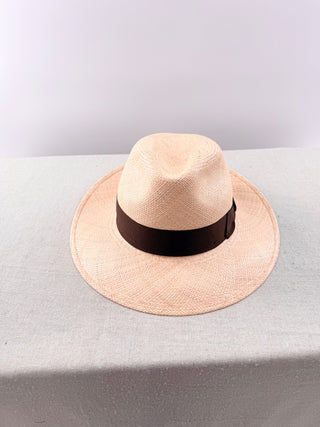 Borsalino Wide-Brim Straw Panama Hat