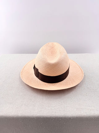 Borsalino Wide-Brim Straw Panama Hat