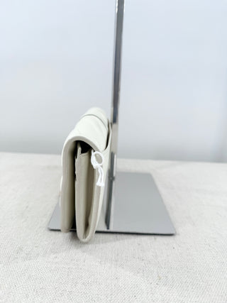 NWT Chloé White Alphabet Quilted Leather Long Wallet 7.5'' x 4''