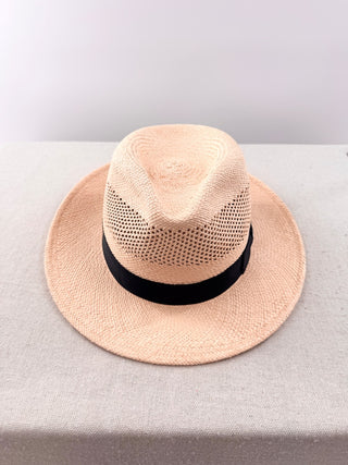 Mayser Straw Panama Hat with Mesh vents, 61