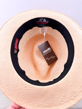 Mayser Straw Panama Hat with Mesh vents, 61