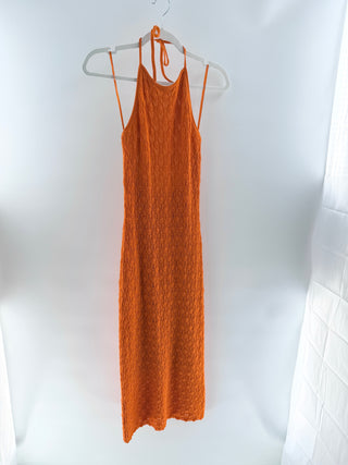 Alice & Olivia crochet halter neck dress, S