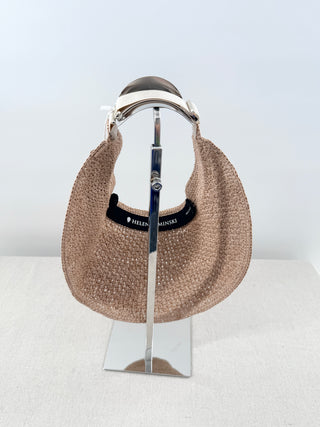 Helen Kaminski Maris Raffia Straw 3/4 Brim Sun Vizor Hat