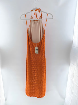 Alice & Olivia crochet halter neck dress, S