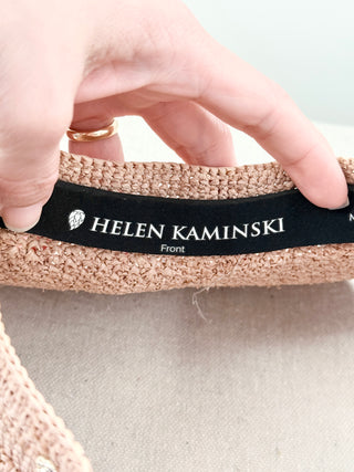 Helen Kaminski Maris Raffia Straw 3/4 Brim Sun Vizor Hat