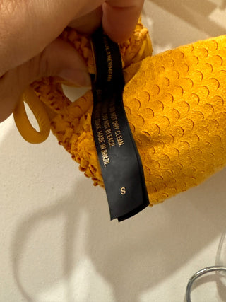 VIX by Paula Hermany 2 Pece Bikini Set; Halter Top & Bottom Yellow Top S / Bottom XS