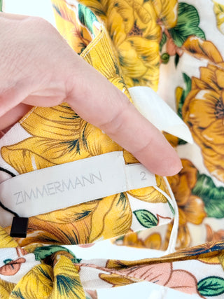 Zimmermann poppy frill crop top and matching pants, top US 8 / bottom US 6