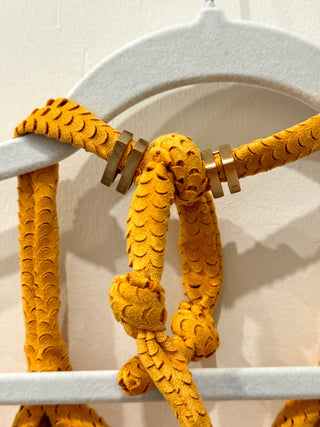 VIX by Paula Hermany 2 Pece Bikini Set; Halter Top & Bottom Yellow Top S / Bottom XS