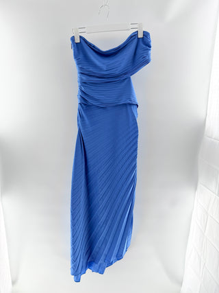 ALC strapless asymmetrical pleated maxi dress, 8