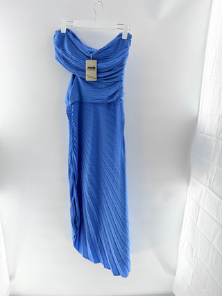 ALC strapless asymmetrical pleated maxi dress, 8