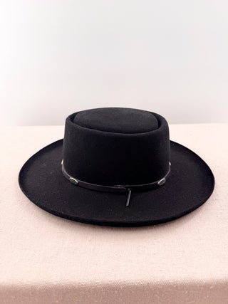 Stetson Black Fur Gambler Hat, 7