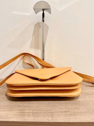 Bottega Veneta Mount Medium Envelope Chain Shoulder Handbag Natural Beige