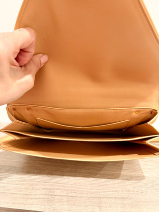 Bottega Veneta Mount Medium Envelope Chain Shoulder Handbag Natural Beige