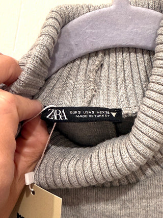 Zara Lounge Set; Sleeveless Turtleneck Top & Sweatpants Heather Grey Women's S