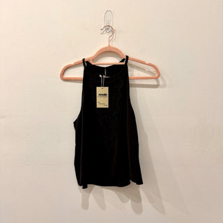 Ramy Brook New York Sleeveless Embroidered Silk Tank Top Black Women's Size  S