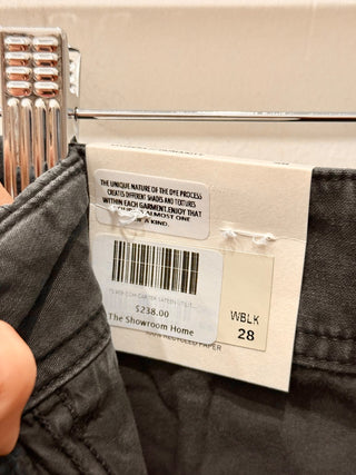 NWT Citizens of Humanity Carter Sateen Utility Ankle Jeans Washedblack Womens 28