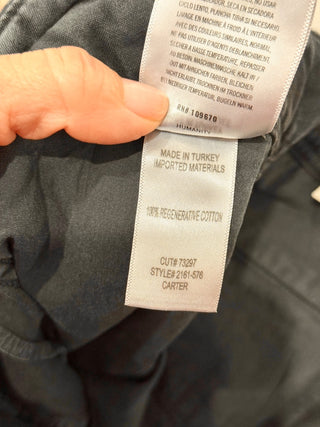 NWT Citizens of Humanity Carter Sateen Utility Ankle Jeans Washedblack Womens 28