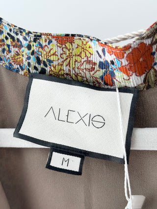 Alexis matching boho set blouse and pleated skirt, top M / bottom S