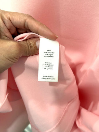 Likely Shayna Draped Overlay Slim Fit Bodycon Dress Rose Shadow Women's Size 6