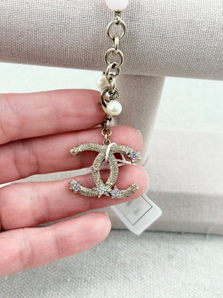 CHANEL beaded CC bracelet