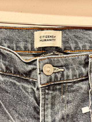 Citizens of Humanity Isola High Rise Cropped Bootcut Jeans Blue Women's Size 29