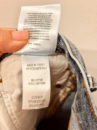 Citizens of Humanity Isola High Rise Cropped Bootcut Jeans Blue Women's Size 29