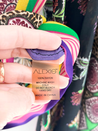 Alexis print set blouse and pants, S