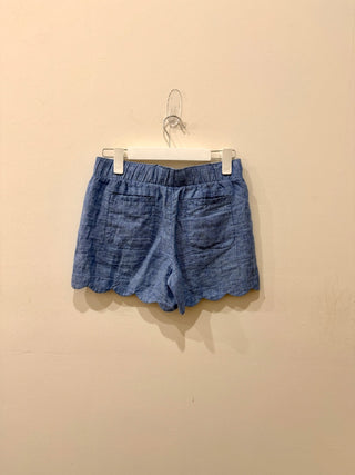 Lilly Pulitzer Brea Linen Pull On Casual Shorts Sea Salt Blue Women's Size XXS