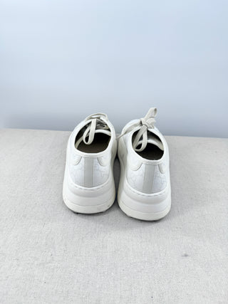Gucci GG Canvas Low Top Platform Tennis 1977 Sneakers White Men's Size 41 / 9.5