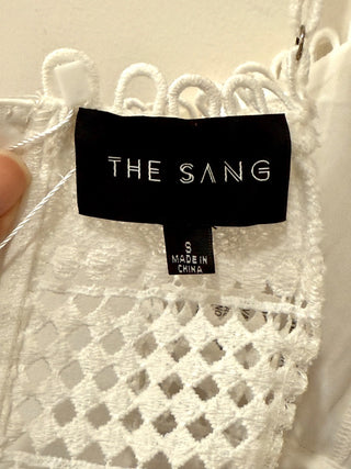 The Sang Matching 2 Piece Set; Crop Top & High Rise Shorts White Women's Size S