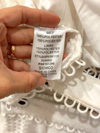 The Sang Matching 2 Piece Set; Crop Top & High Rise Shorts White Women's Size S