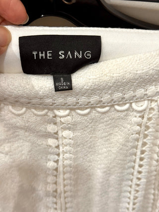 The Sang Matching 2 Piece Set; Crop Top & High Rise Shorts White Women's Size S