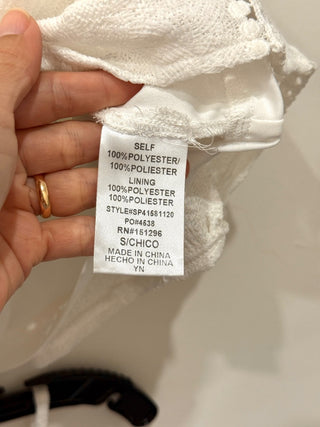 The Sang Matching 2 Piece Set; Crop Top & High Rise Shorts White Women's Size S