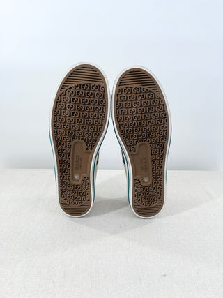 NWT Gucci Canvas Low Top Tennis 1977 Sneaker Cream Green Women's Size US 12