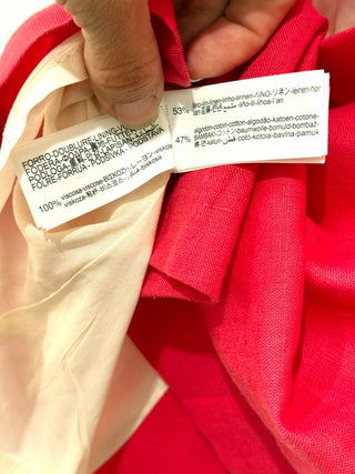NWT Zara Sleeveless Halter Neck Open Back Waist Coat Vest Red Women's Size XS