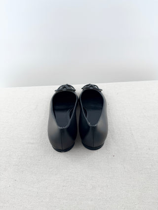 Valentino pointy toe logo flat shoes, 37