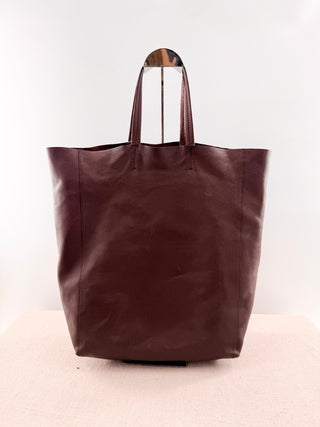 Celine large top handle tote bag leather cabas