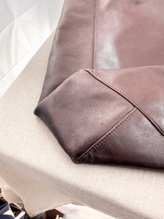 Celine large top handle tote bag leather cabas