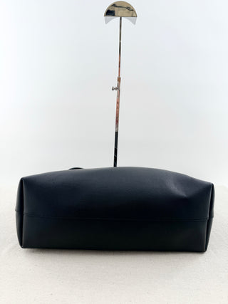 Saint Laurent shopping leather tote bag with YSL charm