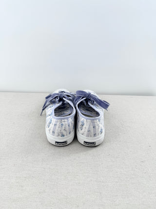 LoveShackFancy x Superga Floral Print Classic Canvas Sneaker Purple Womens 39.5