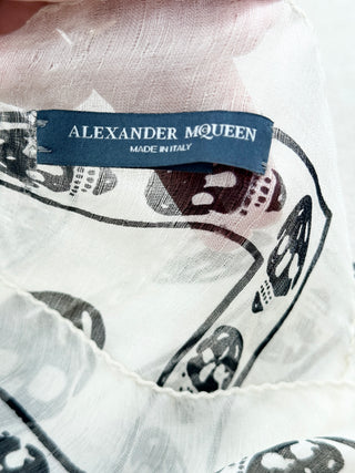 Alexander McQueen scull print scarf large