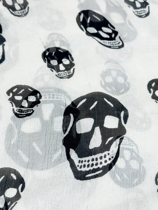 Alexander McQueen scull print scarf large
